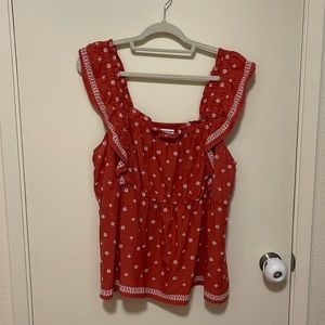 Red clay color cotton top.